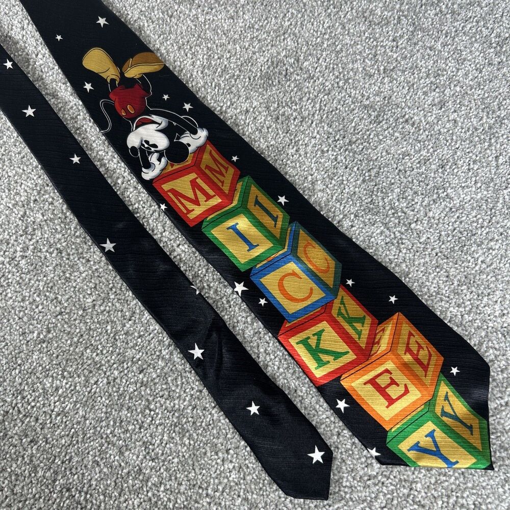 Mickey Unlimited Luxury Men’s Neck Tie Mickey Mouse Silk Necktie Disney